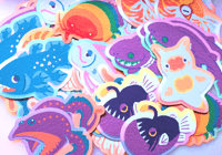 Image 2 of Deep Sea Pride Stickers 