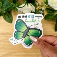 Image 2 of Ecclesiastes 3:11 Butterfly Sticker