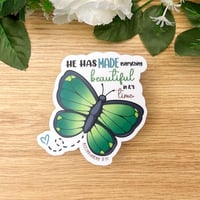 Image 3 of Ecclesiastes 3:11 Butterfly Sticker