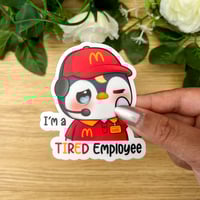 Image 2 of Tired Employee Sticker