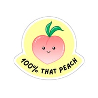 Image 1 of 100% That Peach Sticker