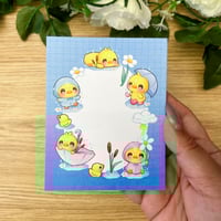 Image 2 of Ducky Friend Rainy Days Memo Pad