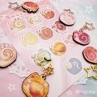 Image 2 of Sweet Snails Lucky Grab Wooden Keychains