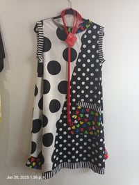 Image 3 of black and white polkadot dress