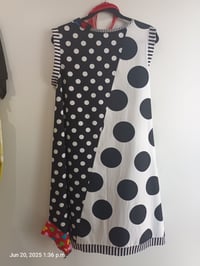 Image 4 of black and white polkadot dress
