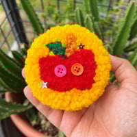 Image 1 of Apple of my Eye Tufted Compact Mirror