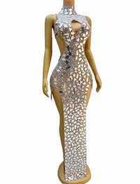 Image 12 of Arabella mirrored gown