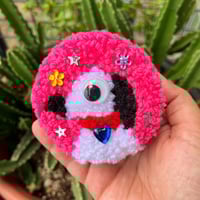 Image 1 of Big Eyed Esnupi Tufted Compact Mirror
