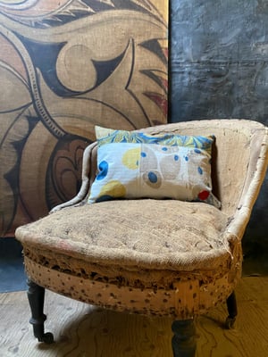 Image of hand marbled cushion - no. 21