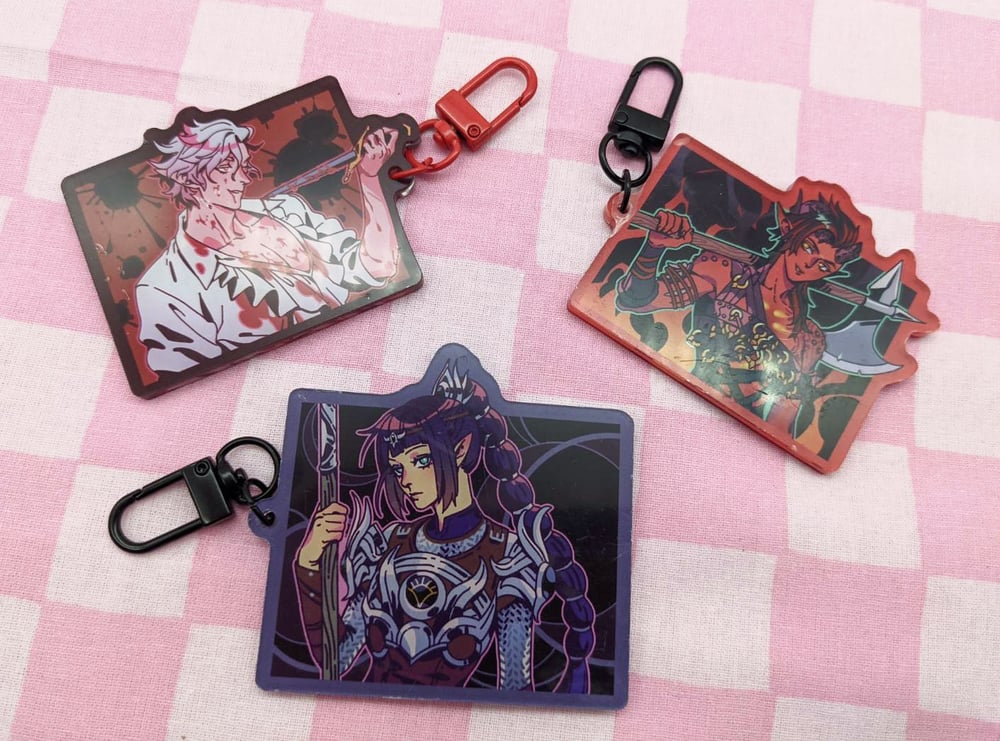Image of BG3 keychains