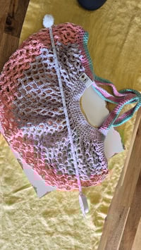 Image 6 of Beach Day - large mesh market bag