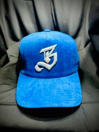 Image 2 of Blessd Hat Blue Suede