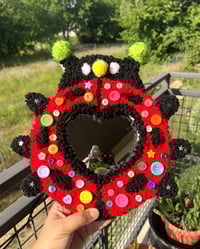 Ladybug Tufted Mirror
