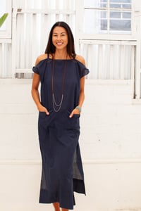 Image 2 of Lined Riviera Dress Navy