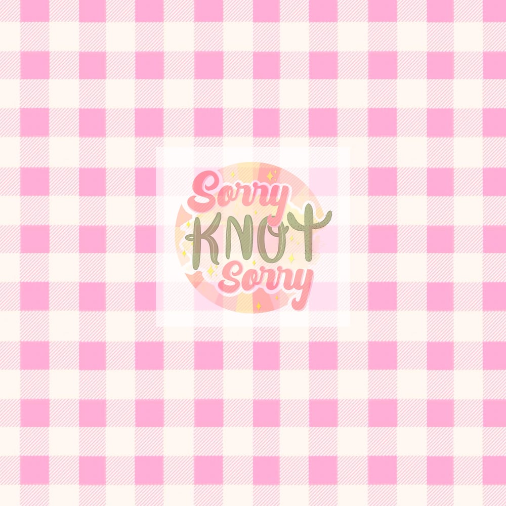 Image of LOVE NOTES - PINK GINGHAM