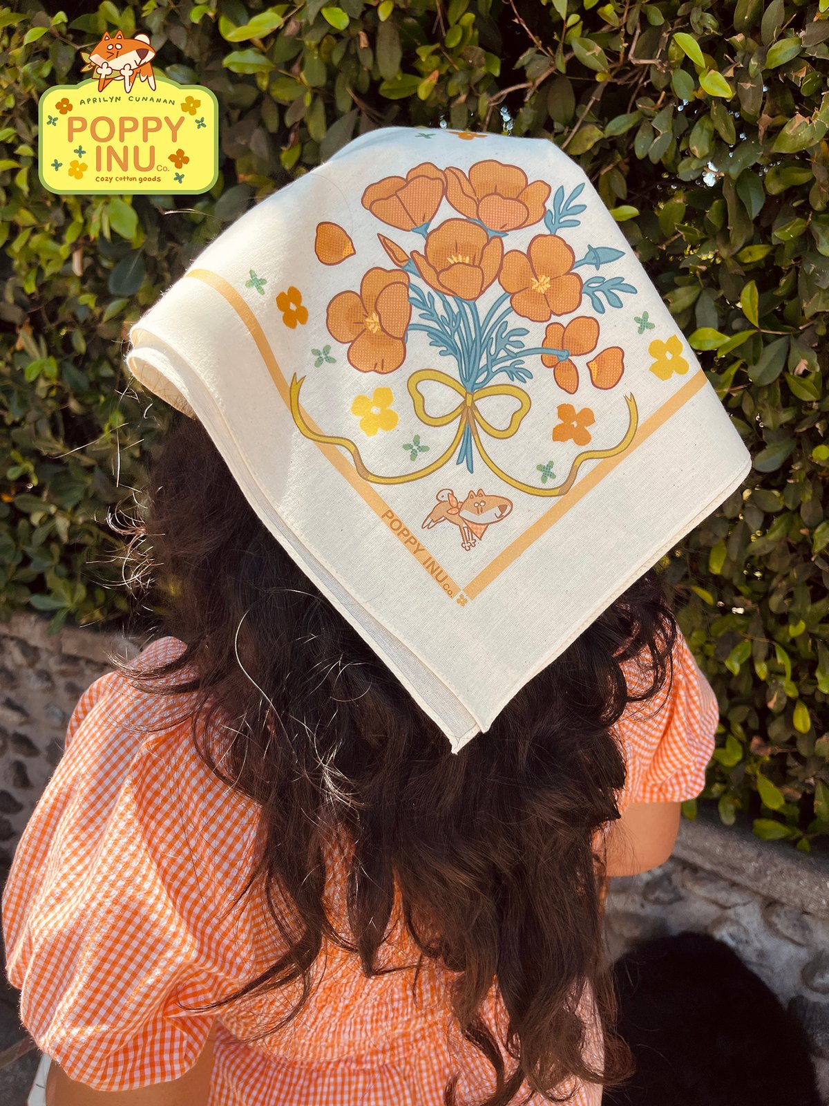 Image of Poppy Quail Bandana