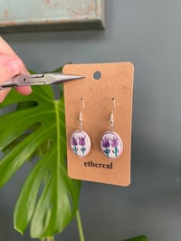 Image 2 of Purple Tulip Earrings