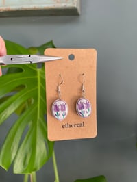 Image 3 of Purple Tulip Earrings