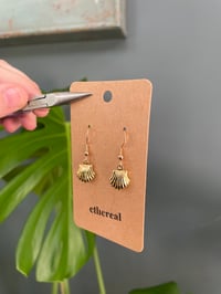 Image 2 of Golden Shell Earrings