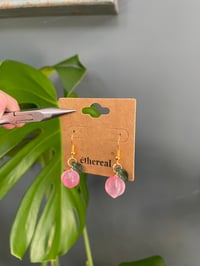 Image 3 of Golden Peach Earrings