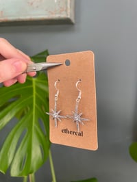 Image 4 of Statement Silver Shooting Star Earrings