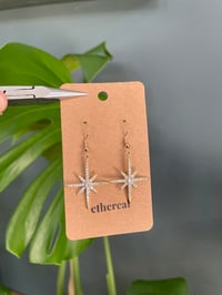 Image 1 of Statement Gold Shooting Star Earrings