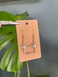 Image 2 of Statement Gold Shooting Star Earrings
