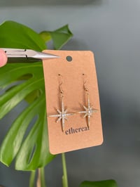 Image 4 of Statement Gold Shooting Star Earrings