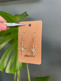 Image 5 of Statement Gold Shooting Star Earrings