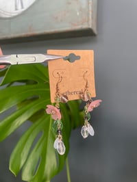 Image 1 of Dangly Flower Garden Earrings