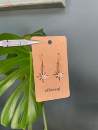 Image 1 of Sparkly Gold Star Earrings