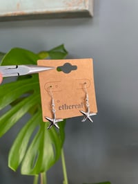 Image 1 of Silver Starfish Earrings