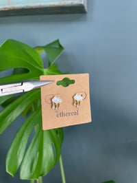 Image 1 of Sparkly Rain Cloud Stud Earrings