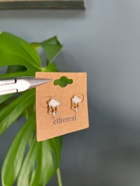 Image 2 of Sparkly Rain Cloud Stud Earrings