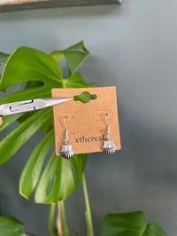 Image 2 of Silver Shell Earrings
