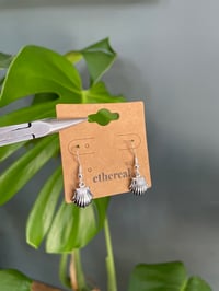 Image 3 of Silver Shell Earrings