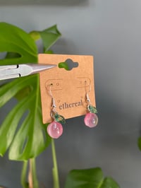 Image 2 of Silver Peach Earrings