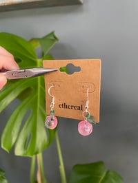 Image 3 of Silver Peach Earrings