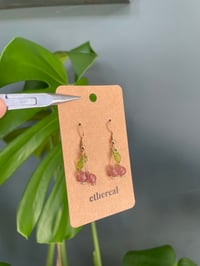 Image 2 of Dainty Cherry Fruit Earrings