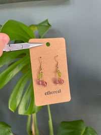 Image 3 of Dainty Cherry Fruit Earrings