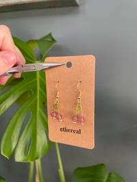 Image 4 of Dainty Cherry Fruit Earrings