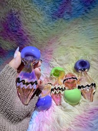 Image 6 of SLIGHT IMPERFECTION Gold Fumed Glass Pipe 