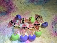 Image 10 of SLIGHT IMPERFECTION Gold Fumed Glass Pipe 