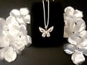 Crystal Butterfly Fashion Necklace 