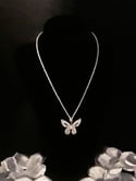 Crystal Butterfly Fashion Necklace 