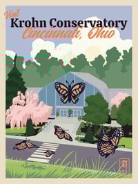 Image 1 of Krohn Conservatory 1930s Travel Print