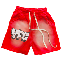 Image 3 of YFC Sun Washed Rhinestone Shorts