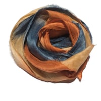 Image 2 of Ready To Ship! 10YD. SOUTHERN SUNSET HAND DYED SARI SILK RIBBON BY COLOR BURST SILK