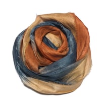 Image 3 of Ready To Ship! 10YD. SOUTHERN SUNSET HAND DYED SARI SILK RIBBON BY COLOR BURST SILK