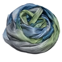 Image 4 of Ready To Ship! 10YD. FLANNEL HAND DYED SARI SILK RIBBON BY COLOR BURST SILK